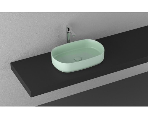 Раковина ISVEA Infinity накладная 550x360x120 мятно-зеленый матовый 10NF65055SV-2T