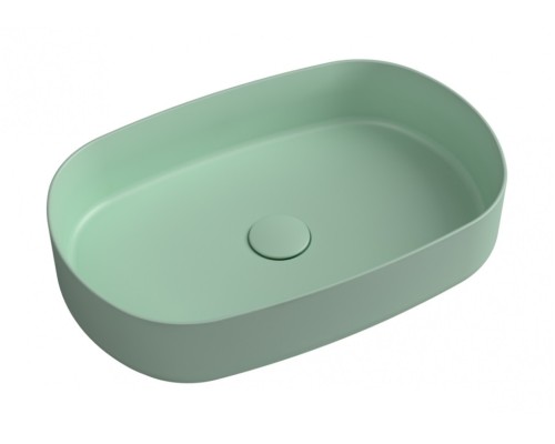 Раковина ISVEA Infinity накладная 550x360x120 мятно-зеленый матовый 10NF65055SV-2T