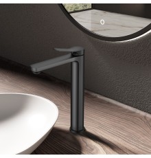 Смеситель для раковины Vincea Arco VBF-4AR02MB, черный матовый