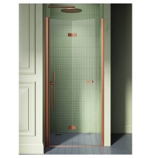 Дверь в нишу NEW TRENDY NEW SOLEO COPPER BRUSHED L 100x195 брашированная медь