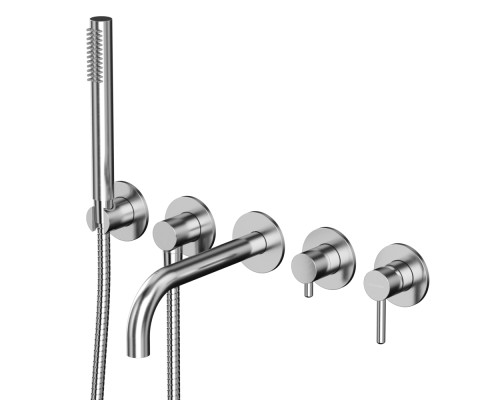 Смеситель для ванны скрытого монтажа WHITECROSS Y Y1240NIB брашированный никель