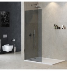Душевая перегородка Cezares Liberta 90 LIBERTA-L-1-TB-90-GR-Cr профиль Хром стекло серое