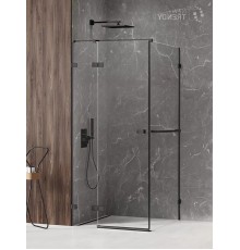 Душевое ограждение NEW TRENDY AVEXA BLACK L 90x100x200 черный