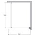 Душевая перегородка Cezares Liberta 105 LIBERTA-L-1-105-120-C-NERO Черный матовый