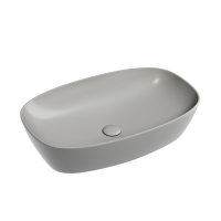 Чаша накладная овальная Ceramica Nova Element 60x38 Антрацит Матовый