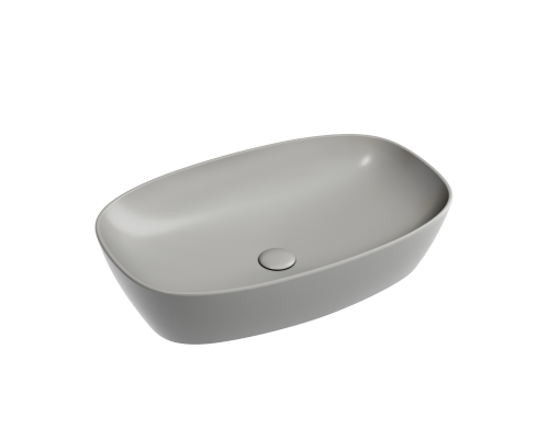 Чаша накладная овальная Ceramica Nova Element 60x38 Антрацит Матовый