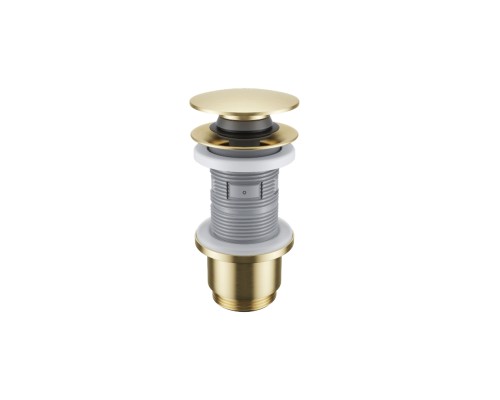 Донный клапан EXCELLENT для умывальника, клик-клак матовое золото