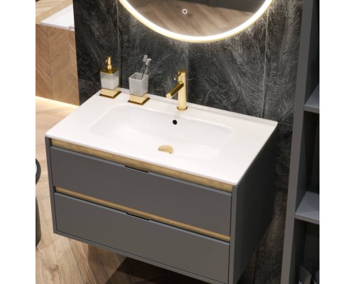 Донный клапан EXCELLENT для умывальника, клик-клак матовое золото