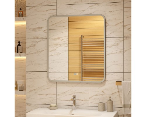 Зеркало Континент Glamour 700х800 с подсветкой с сенсорным выключателем с подогревом