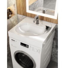 Раковина над стиральной машиной Uperwood Comforty 60х60х11 см, белая глянцевая