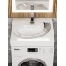 Раковина над стиральной машиной Uperwood Comforty 60х60х11 см, белая глянцевая
