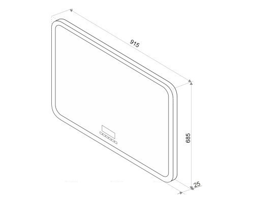 Зеркало Континент "Demure LED" ЗЛП99