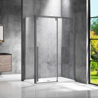 Душевой уголок Vincea Lugano 120x100 Стальной