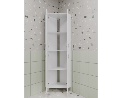 Шкаф-пенал угловой Style Line Веер 45х45 белый