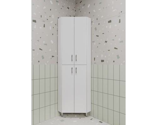 Шкаф-пенал угловой Style Line Веер 45х45 белый