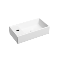 Рукомойник подвесной Ceramicanova белый матовый Element 407x217x100