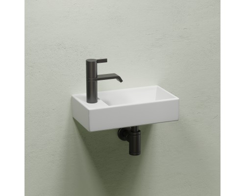 Рукомойник подвесной Ceramicanova белый матовый Element 407x217x100