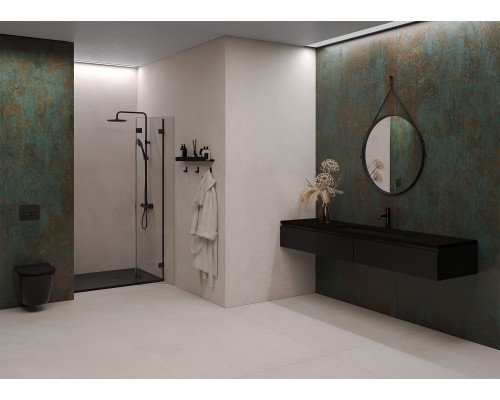 Душевой поддон, Solid 120х90 Черный матовый