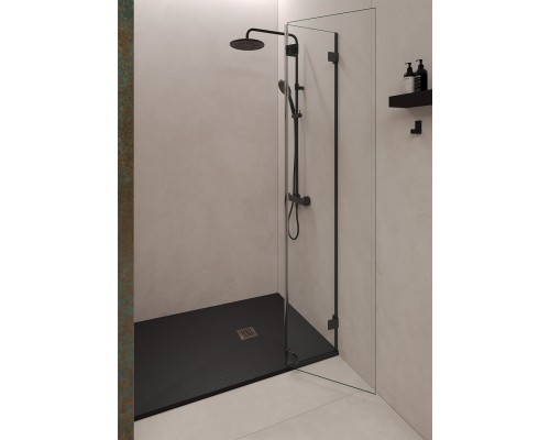 Душевой поддон, Solid 120х90 Черный матовый