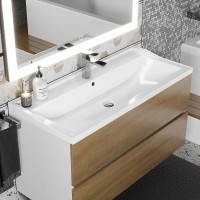Раковина для ванной Uperwood Family 100х45х17,9 см, белая глянцевая