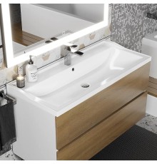 Раковина для ванной Uperwood Family 100х45х17,9 см, белая глянцевая