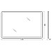 Зеркало BelBagno SPC-MAR-1200-800-LED-BTN