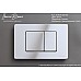 Клавиша смыва Iberica Blanca Inox-C 246x165, хром глянцевый, нержавеющая сталь