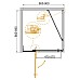 Душевой уголок Cezares SLIDER-AH-1-80/90-90-C-Cr