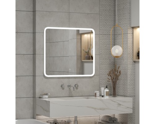 Зеркало Taliente Zled-D с LED-подсветкой, 80x70см, прямоугольное