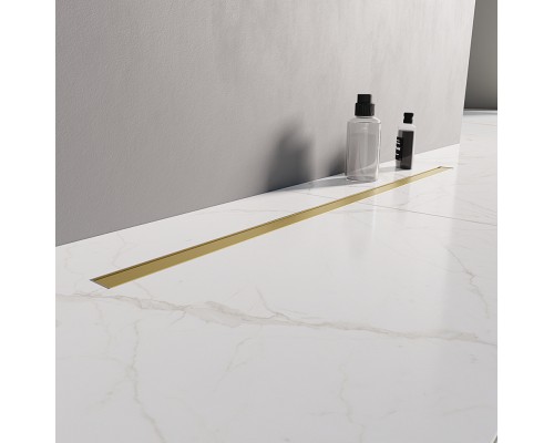 Душевой трап NEW TRENDY GOLD BRUSHED 100 см брашированное золото