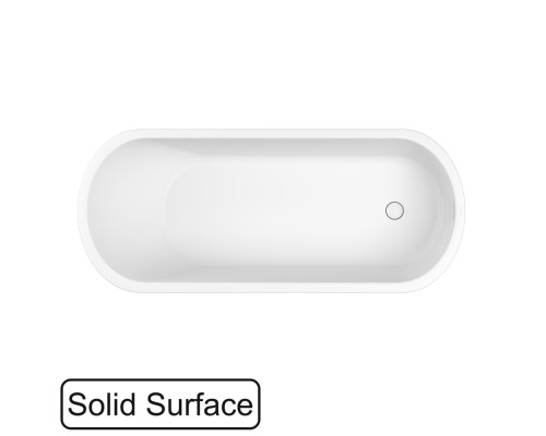 Ванна WHITECROSS Jess 160x71 (белый мат) иск. камень