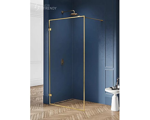 Душевое ограждение NEW TRENDY AVEXA GOLD BRUSHED 120x200 EXK-3137 брашированное золото Душевое ограждение NEW TRENDY AVEXA GOLD BRUSHED 120x200 EXK-3137 брашированное золото