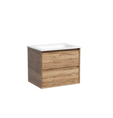 Тумба подвесная SANCOS Marmi 2.0 590х445х520 c двумя ящиками , дуб чарльстон MR2.060ECH