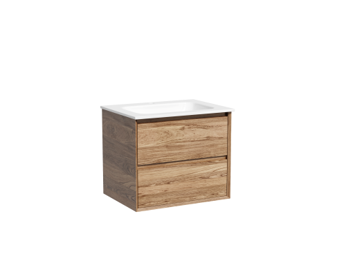Тумба подвесная SANCOS Marmi 2.0 590х445х520 c двумя ящиками , дуб чарльстон MR2.060ECH