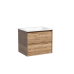 Тумба подвесная SANCOS Marmi 2.0 590х445х520 c двумя ящиками , дуб чарльстон MR2.060ECH