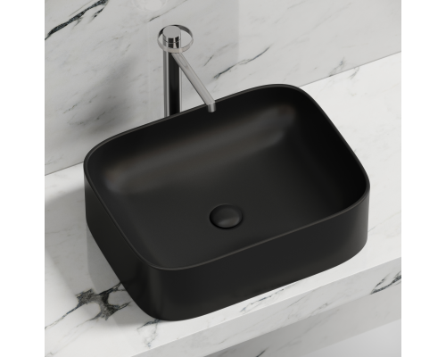 Чаша накладная прямоугольная Ceramica Nova Element 50x38 Чёрный Матовый