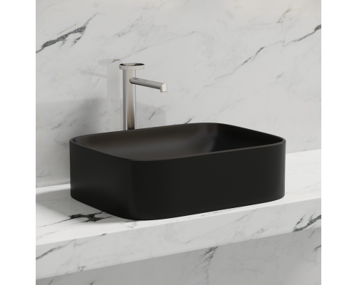 Чаша накладная прямоугольная Ceramica Nova Element 50x38 Чёрный Матовый