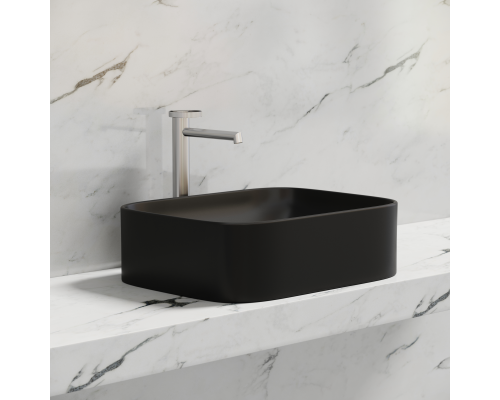 Чаша накладная прямоугольная Ceramica Nova Element 50x38 Чёрный Матовый