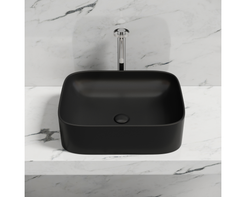 Чаша накладная прямоугольная Ceramica Nova Element 50x38 Чёрный Матовый