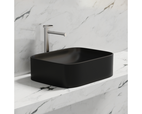 Чаша накладная прямоугольная Ceramica Nova Element 50x38 Чёрный Матовый