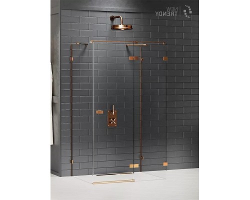 Душевое ограждение NEW TRENDY AVEXA COPPER BRUSHED R 120x110x200 EXK-3748 медь