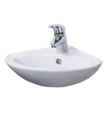 Раковина Sanita Веер 30 VERSAWB01 белая угловая