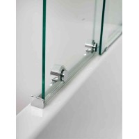 Шторка на ванну с полками Cezares STREAM-VFS-11-90/150-C-Cr