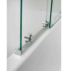 Шторка на ванну с полками Cezares STREAM-VFS-11-90/150-C-Cr