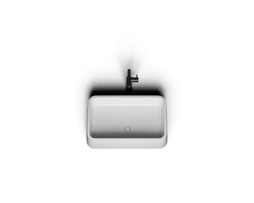 Накладная раковина-чаша из искусственного камня Monblan Serena 595x395x125 цвет белый