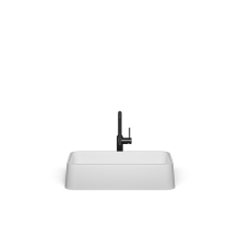 Накладная раковина-чаша из искусственного камня Monblan Serena 595x395x125 цвет белый