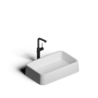 Накладная раковина-чаша из искусственного камня Monblan Serena 595x395x125 цвет белый матовый