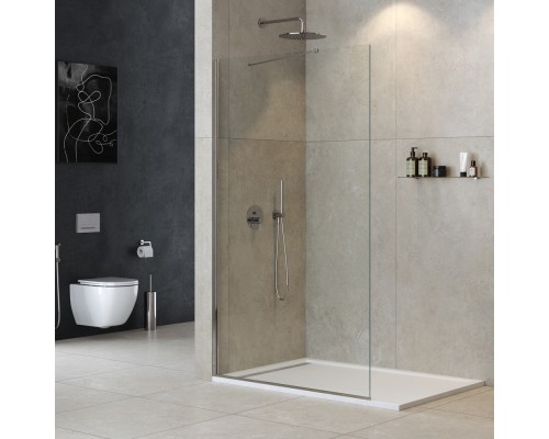 Душевая перегородка Cezares Liberta 130 LIBERTA-L-1-TB-130-C-Cr профиль Хром стекло прозрачное