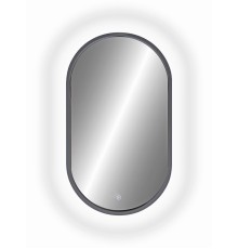 Зеркало Континент Prime 450х800 ЗЛП1079 с подсветкой Серое с сенсорным выключателем