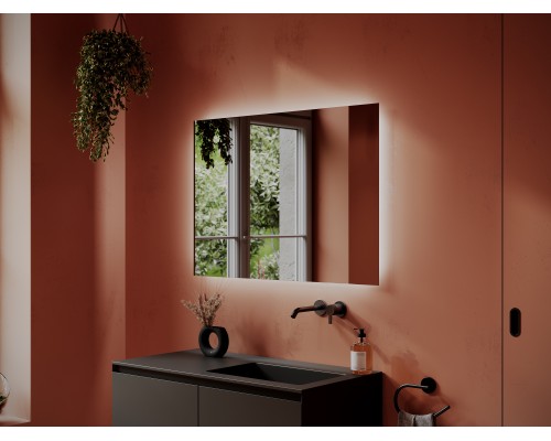 Зеркало SanCos Square 100 SQ1000 с LED подсветкой